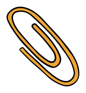 Hand Drawn Paperclip Sticker